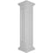 Ekena Millwork 10"W x 48"H Straight Newel Post with Panel, Flat Capital & Base Trim (Installation kit included) NWL10X48SPF0B0 - alternate 8